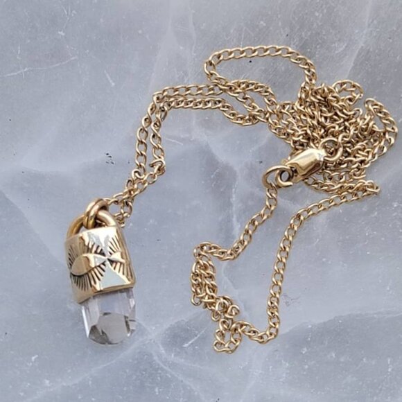 Numi Olive Jewelry - Numi Olive gold mini talisman necklace